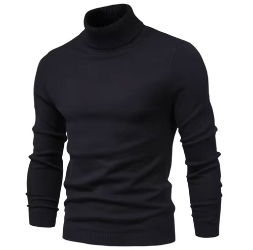 GolfThing Roll Neck Sweater Pullover Black