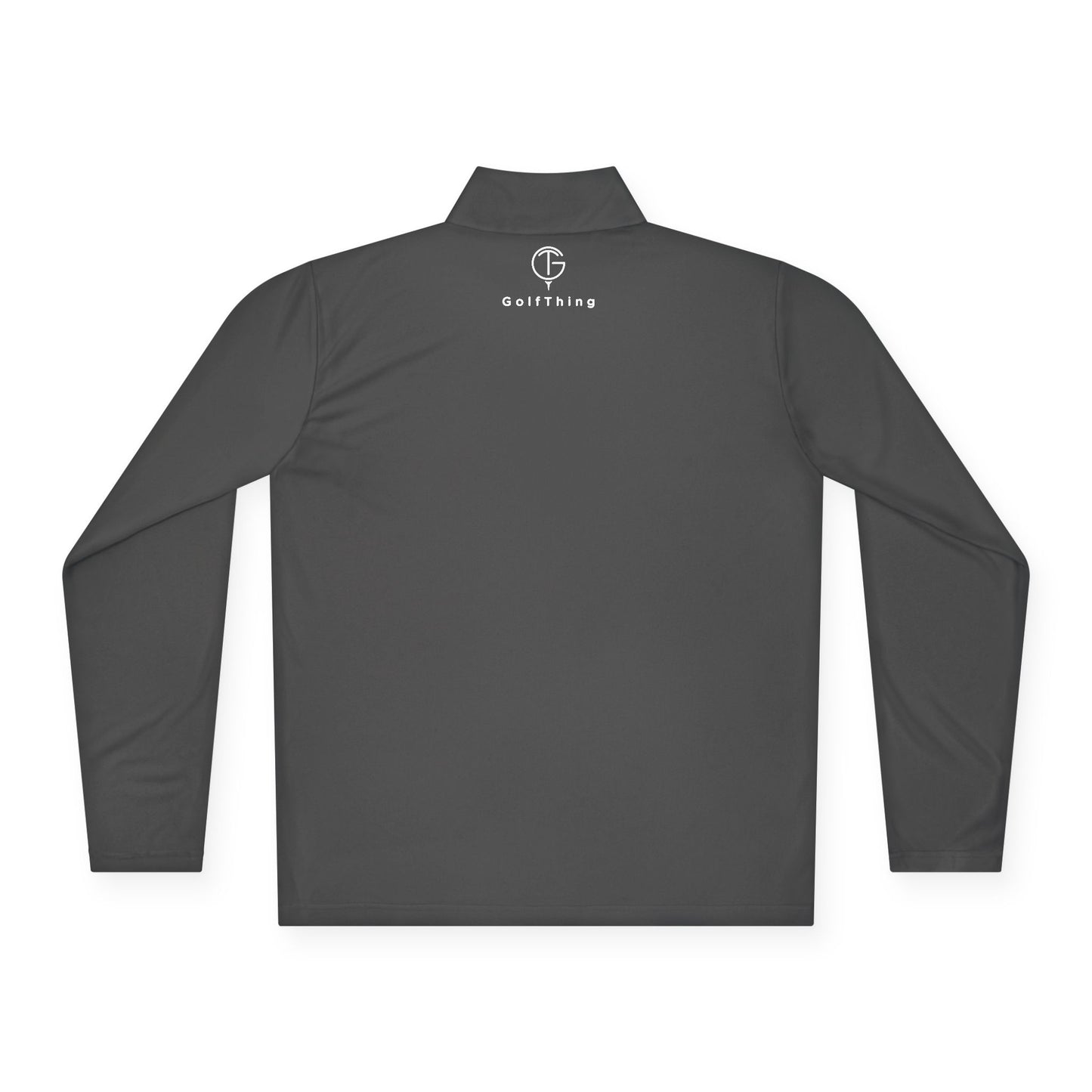 Men's GolfThing Mositure Wick Quarter-Zip Pullover - Iron Grey