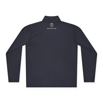 Men's GolfThing Mositure Wick Quarter-Zip Pullover - Dark Navy