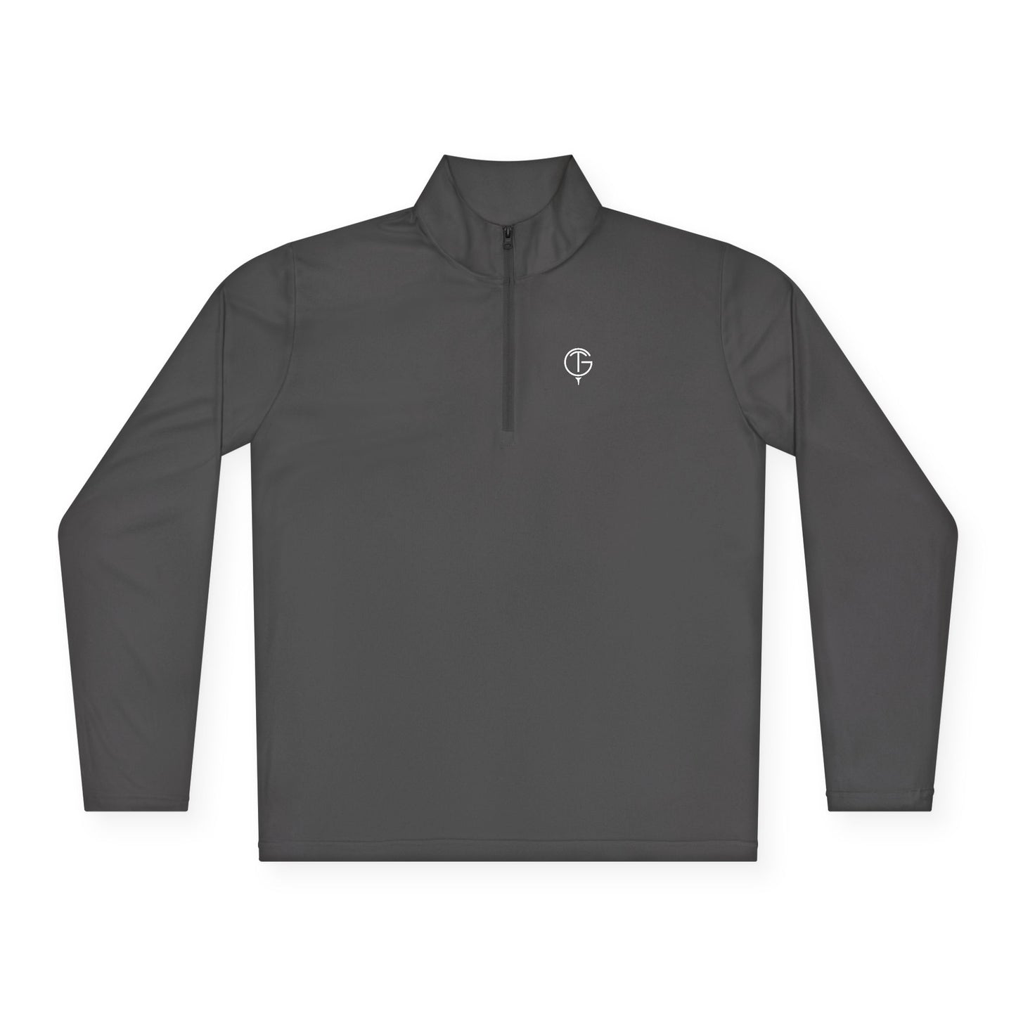 Men's GolfThing Mositure Wick Quarter-Zip Pullover - Iron Grey