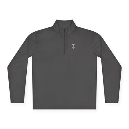 Men's GolfThing Mositure Wick Quarter-Zip Pullover - Iron Grey