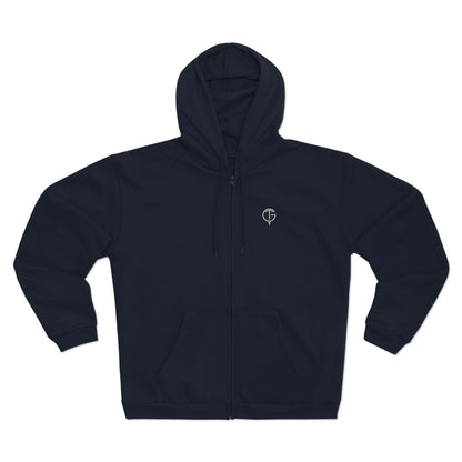 GolfThing Golf Hoodie Zip Sweatshirt Navy