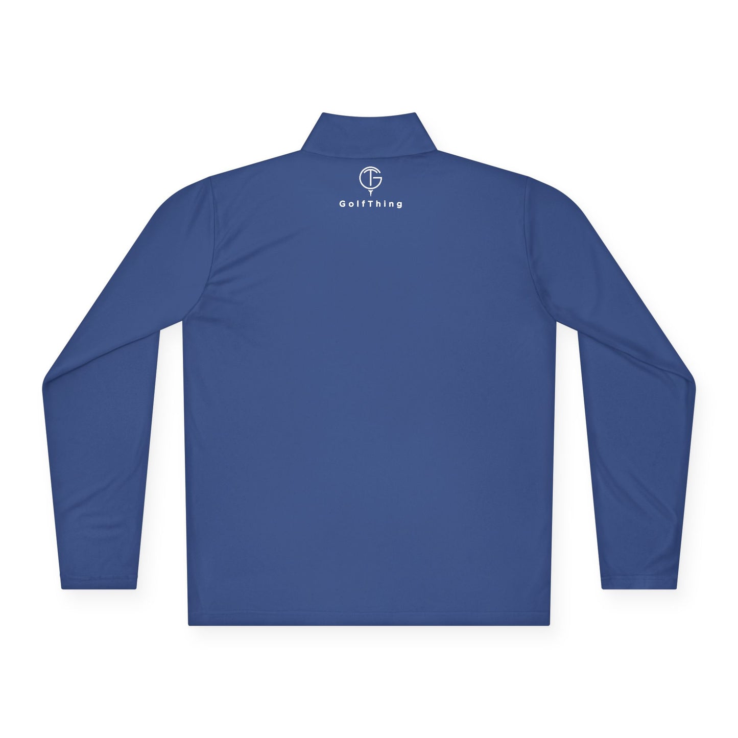 Men's GolfThing Mositure Wick Quarter-Zip Pullover - Royal Blue