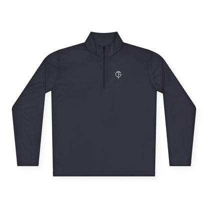 Men's GolfThing Mositure Wick Quarter-Zip Pullover - Dark Navy