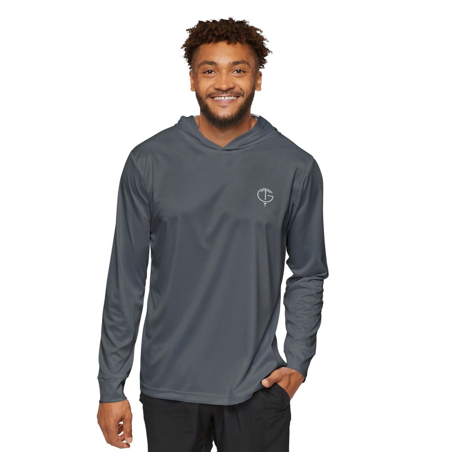 Men's GolfThing Moisture Wicking Golf Hoodie - Dark Grey