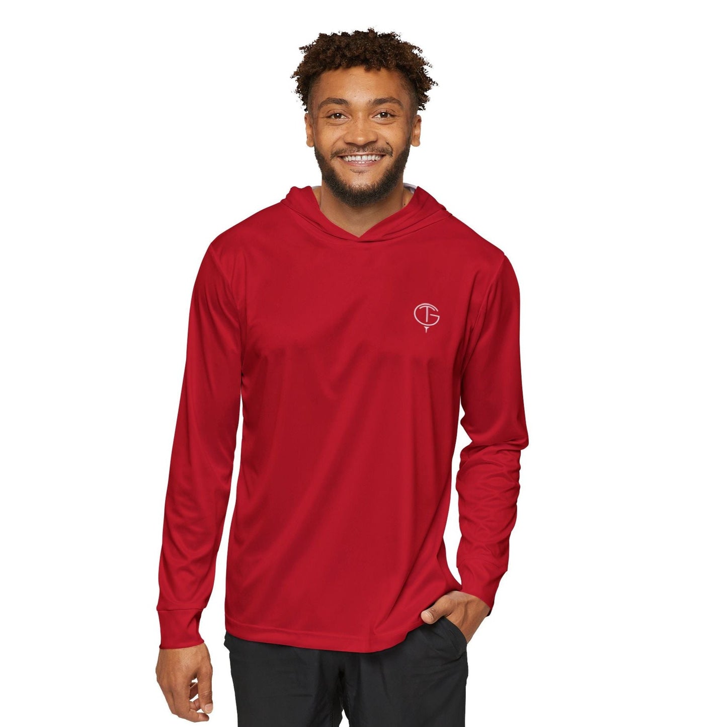 Men's GolfThing Moisture Wicking Golf Hoodie - Dark Red