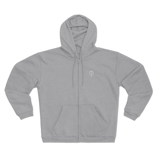 GolfThing Golf Hoodie Zip Sweatshirt Grey