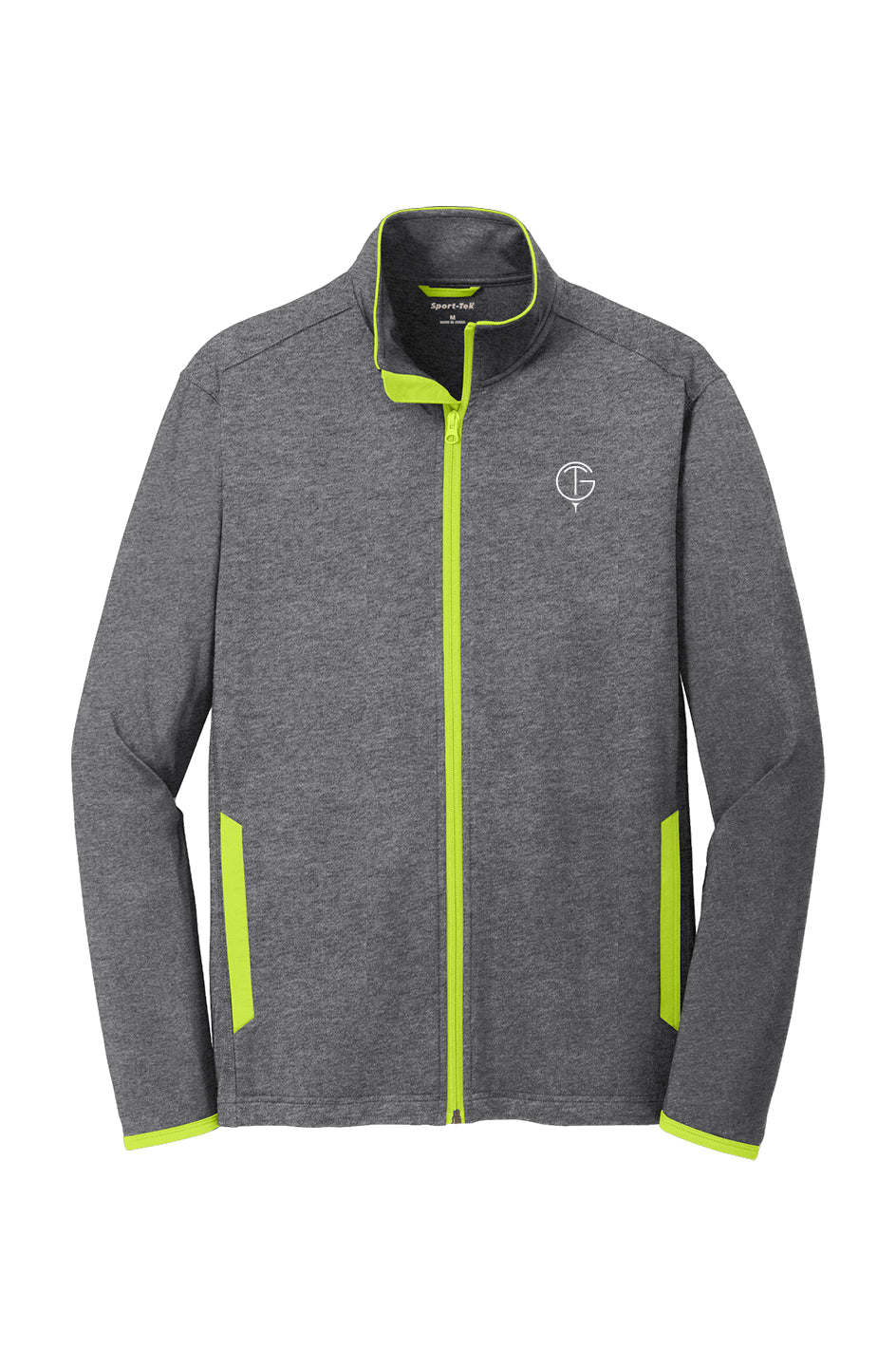 GolfThing Moisture Wick Golf Jacket Grey Light Green