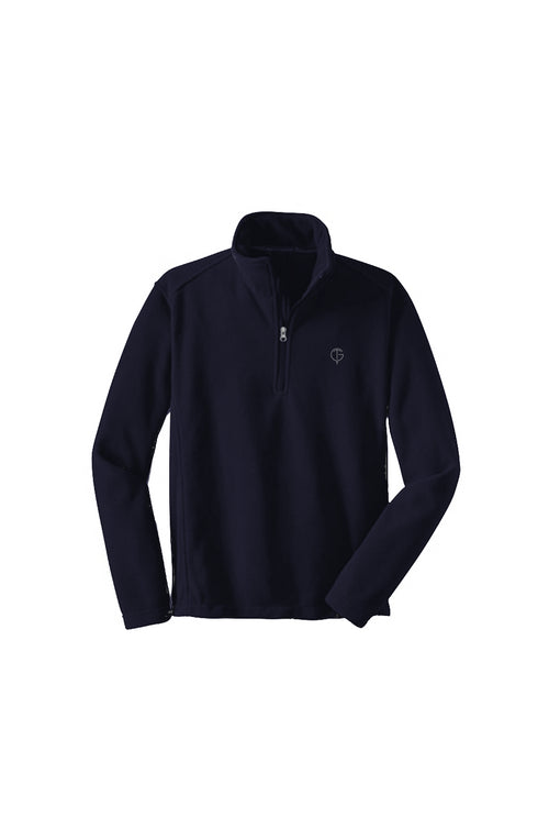 GolfThing Quarter Zip Golf Fleece Sweater - Grey