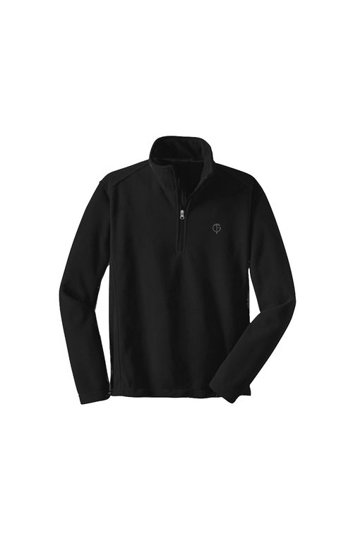 GolfThing Quarter Zip Golf Fleece Sweater - Grey