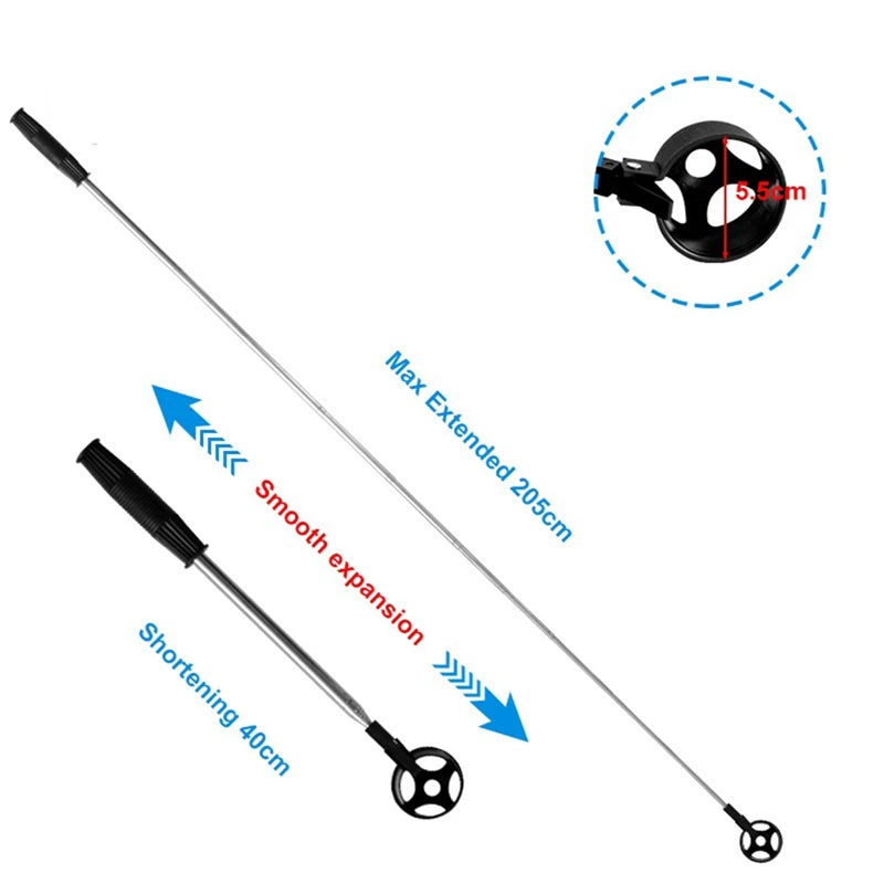 Extendable Stainless Steel Pole Golf Ball Retriever