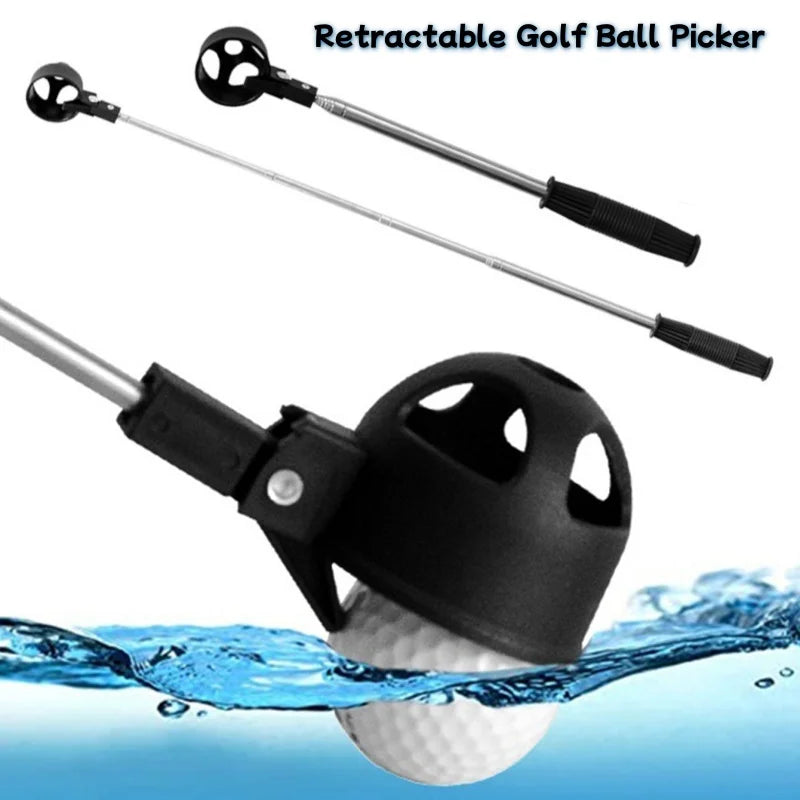 Extendable Stainless Steel Pole Golf Ball Retriever