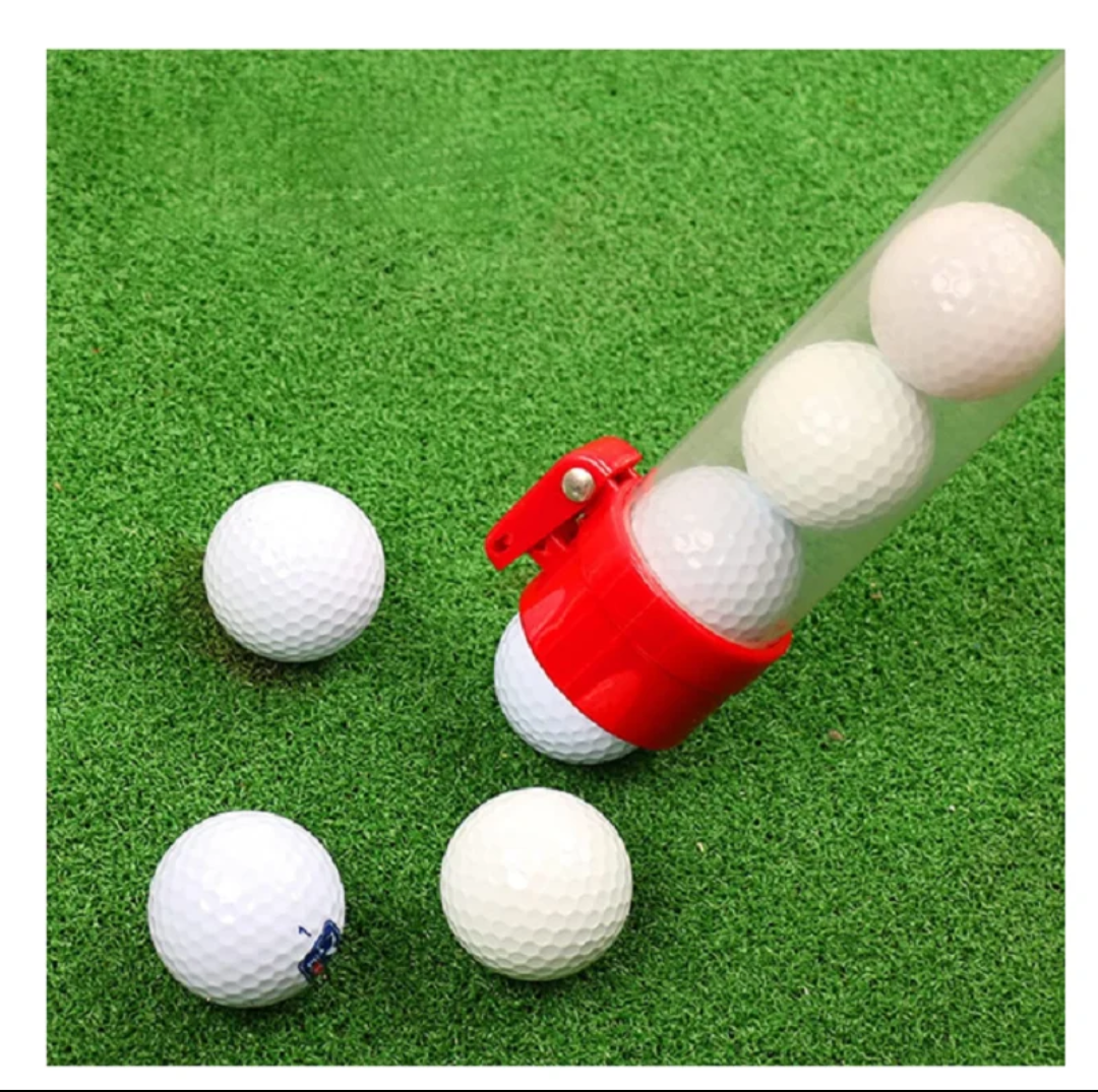 Red Golf Ball Pick Up Tube Ideal For Range Practice Sessions