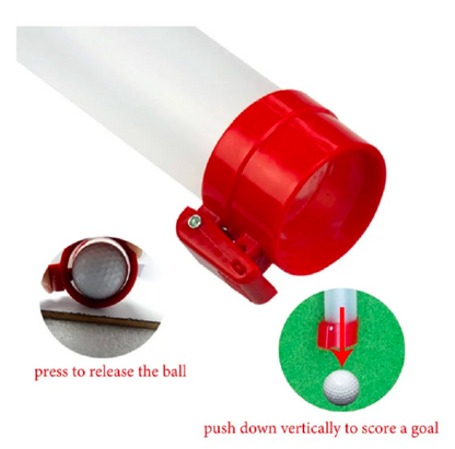 Red Golf Ball Pick Up Tube Ideal For Range Practice Sessions