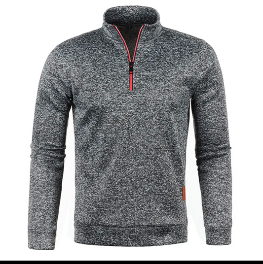 Men'S GolfThing Half Zip Pullover Dark Grey