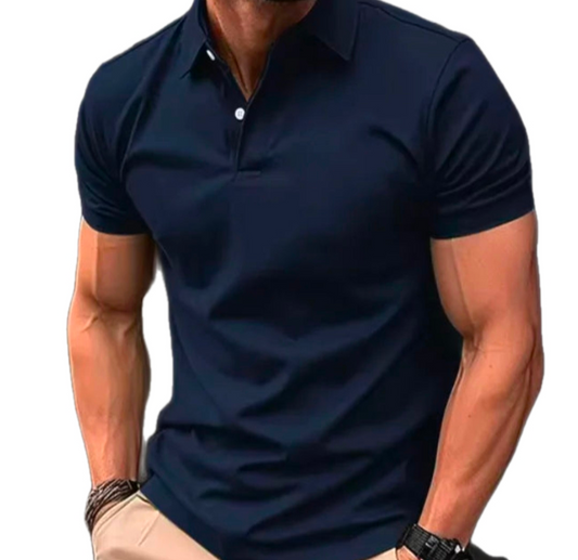 Men’s GolfThing Slim Polo Shirt Navy