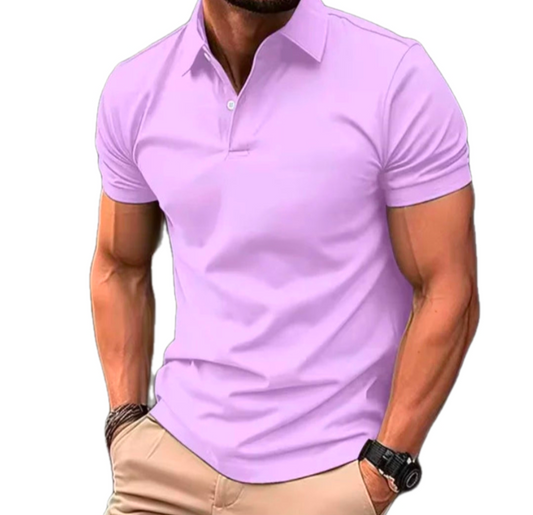 Men’s GolfThing Slim Polo Shirt Purple