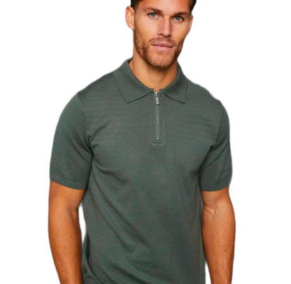 GolfThing Knitted Short Sleeve Polo