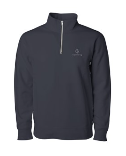 GolfThing TruForm Golf Sweater Quarter Zip Pullover Classic Navy