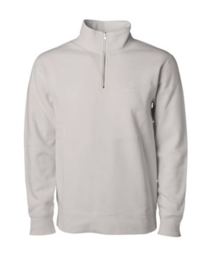 GolfThing TruForm Golf Sweater Quarter Zip Pullover Cement