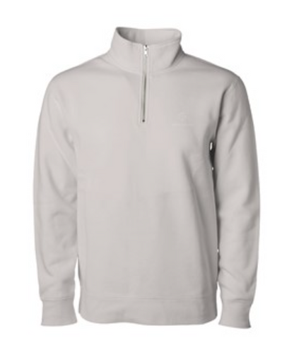 GolfThing TruForm Golf Sweater Quarter Zip Pullover Cement