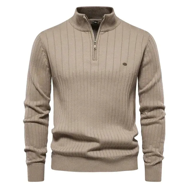 GolfThing High-Quality Club Knit Golf Sweater - Navy