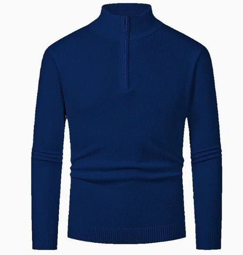 GolfThing Heritage Knit Polo Golf Sweater Navy