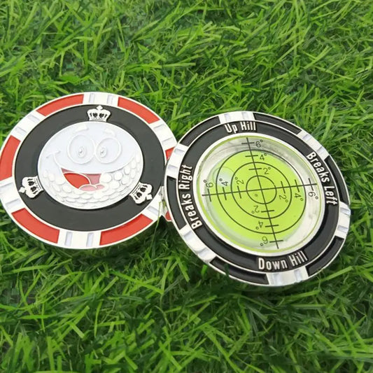 Golf Ball Marker Red & White