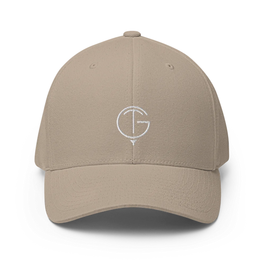 GolfThing Closed-Back Structured Cap | Flexfit Sand